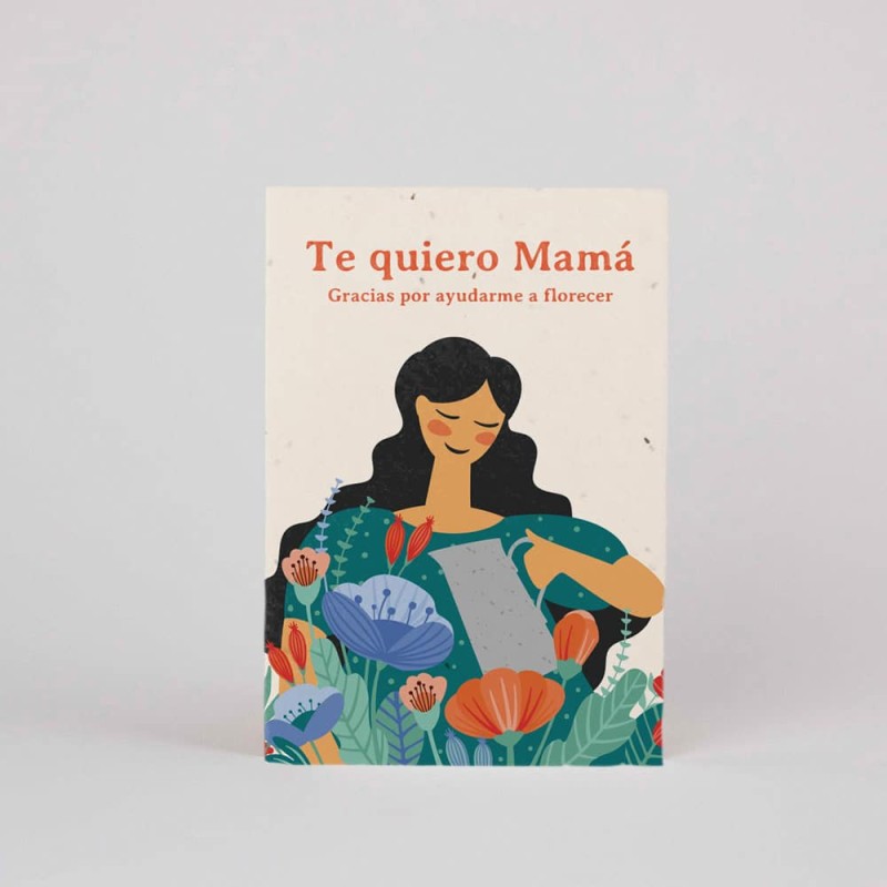 Postal Plantable - Te quiero mamá