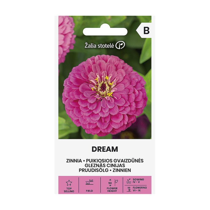 Semillas de Zinnia elegans lilliput mixtas, variadas, flor zinia