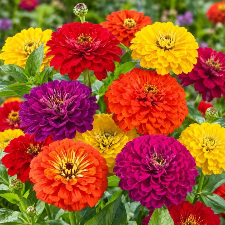 Zinnia, Diablo - Semillas